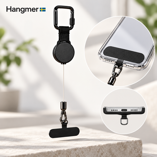 HangMer™ – Mobilhållare med utdragbar lina